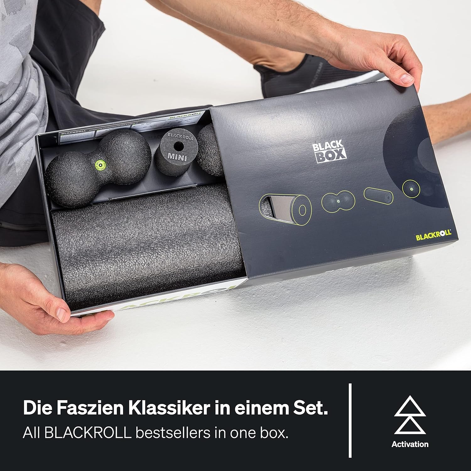 Foam Roller Blackbox Set, Massage Balls for Shoulders, Trigger Point, Muscle Knots, Myofascial Release Muscle Strengthening & Recovery Kit, Muscle Recovery Fitness, Pressure and Pain Relief…