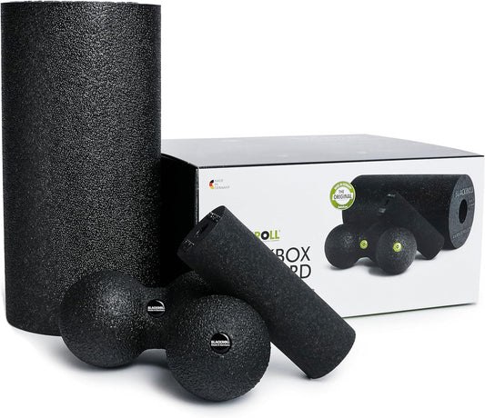 Foam Roller Blackbox Set, Massage Balls for Shoulders, Trigger Point, Muscle Knots, Myofascial Release Muscle Strengthening & Recovery Kit, Muscle Recovery Fitness, Pressure and Pain Relief…