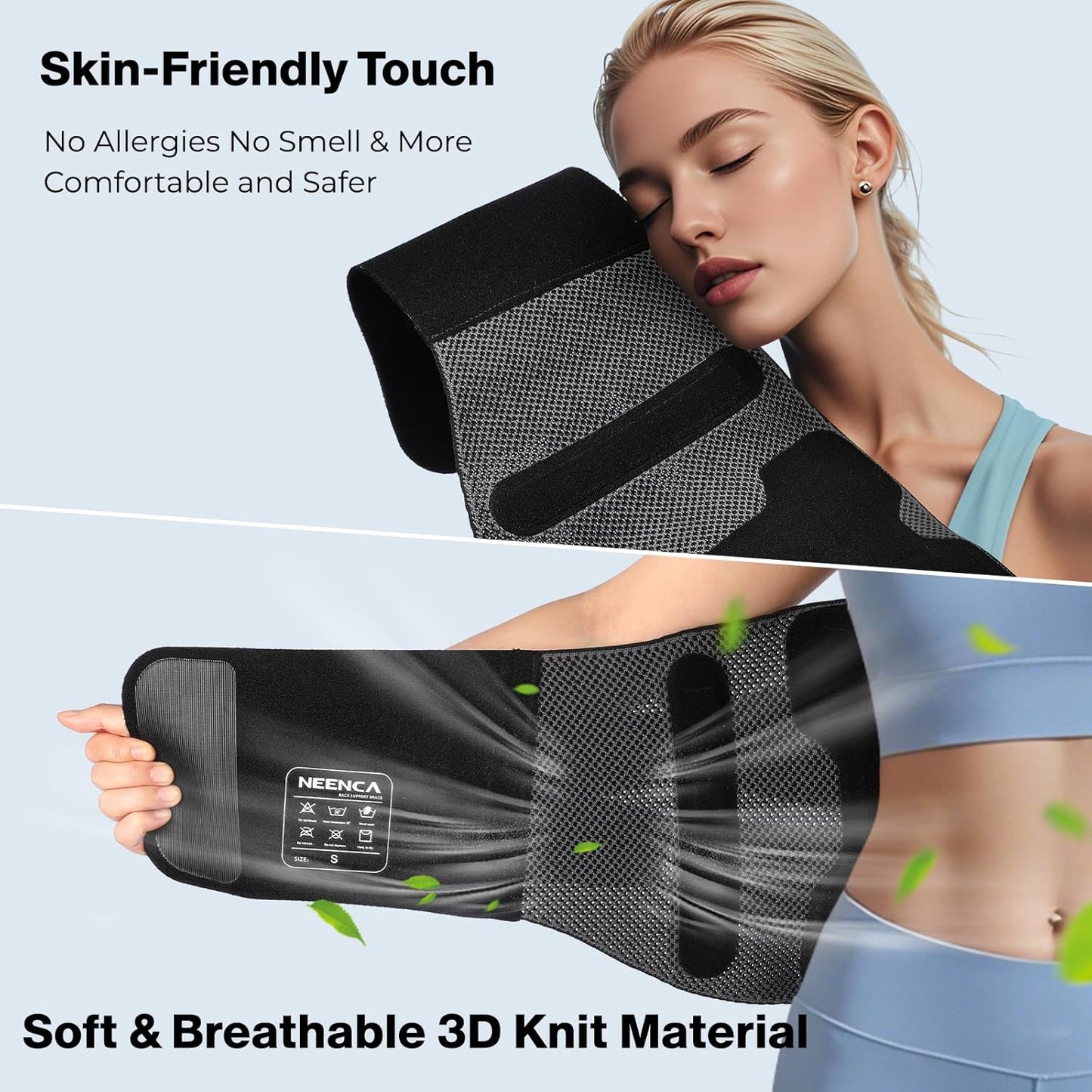 Back Brace for Lower Back Pain Relief with Bionic Support System, Adjustable Lumbar Support Belt for Men & Women with Lumbar Pad, Soft Breathable Mesh for Herniated Disc, Sciatica, Scoliosis...