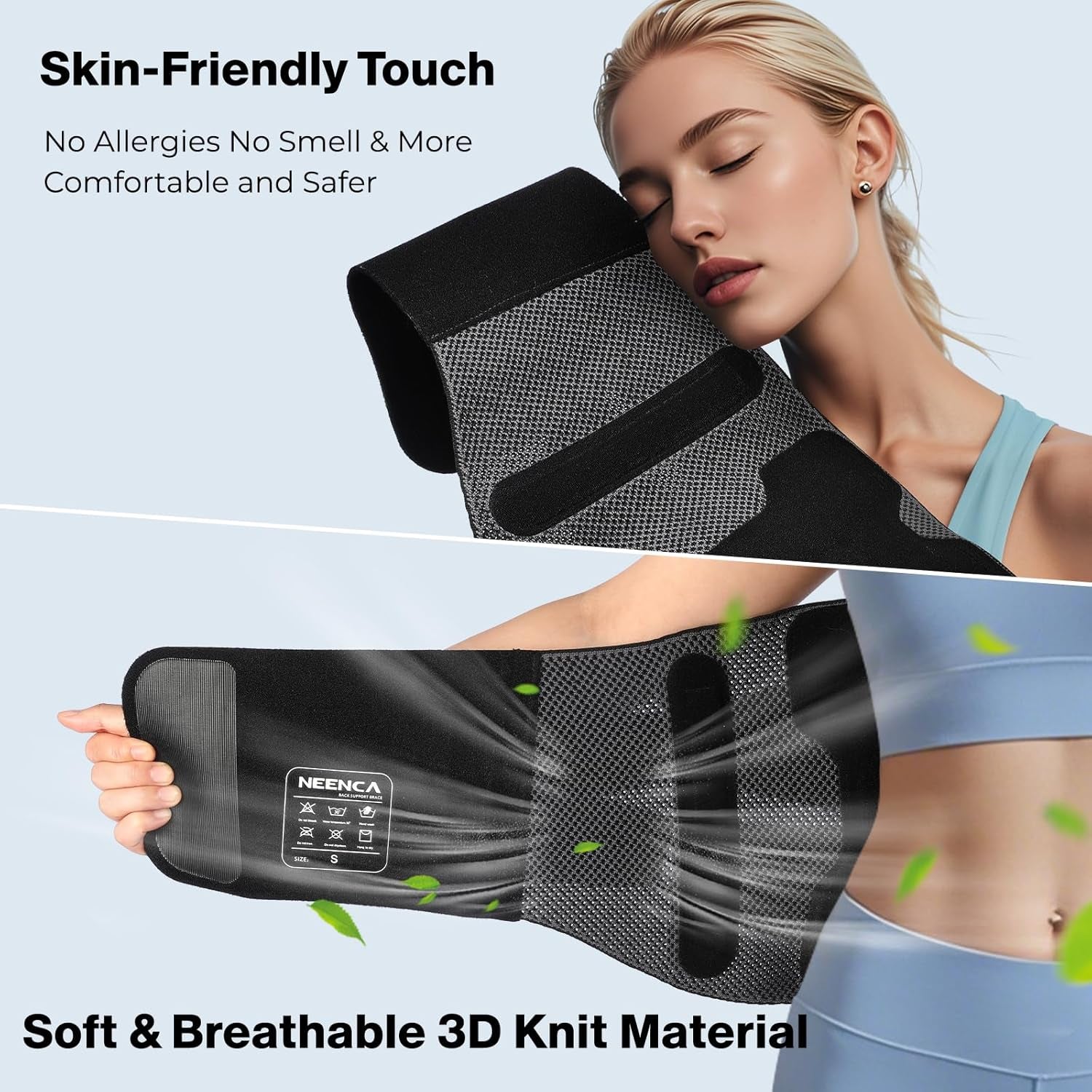 Back Brace for Lower Back Pain Relief with Bionic Support System, Adjustable Lumbar Support Belt for Men & Women with Lumbar Pad, Soft Breathable Mesh for Herniated Disc, Sciatica, Scoliosis...