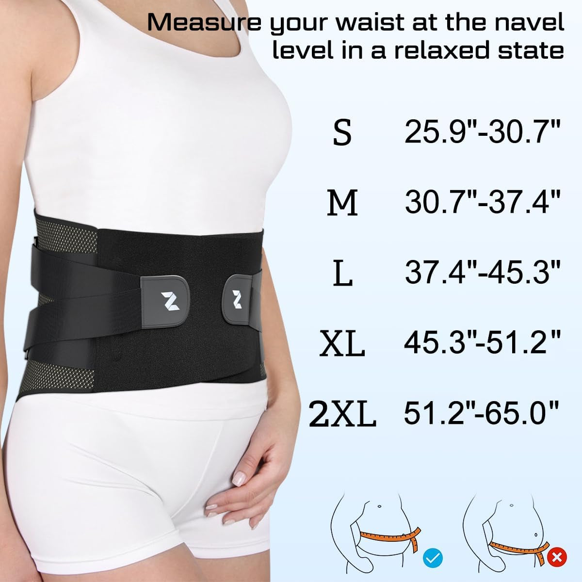 Back Brace for Lower Back Pain Relief with Bionic Support System, Adjustable Lumbar Support Belt for Men & Women with Lumbar Pad, Soft Breathable Mesh for Herniated Disc, Sciatica, Scoliosis...